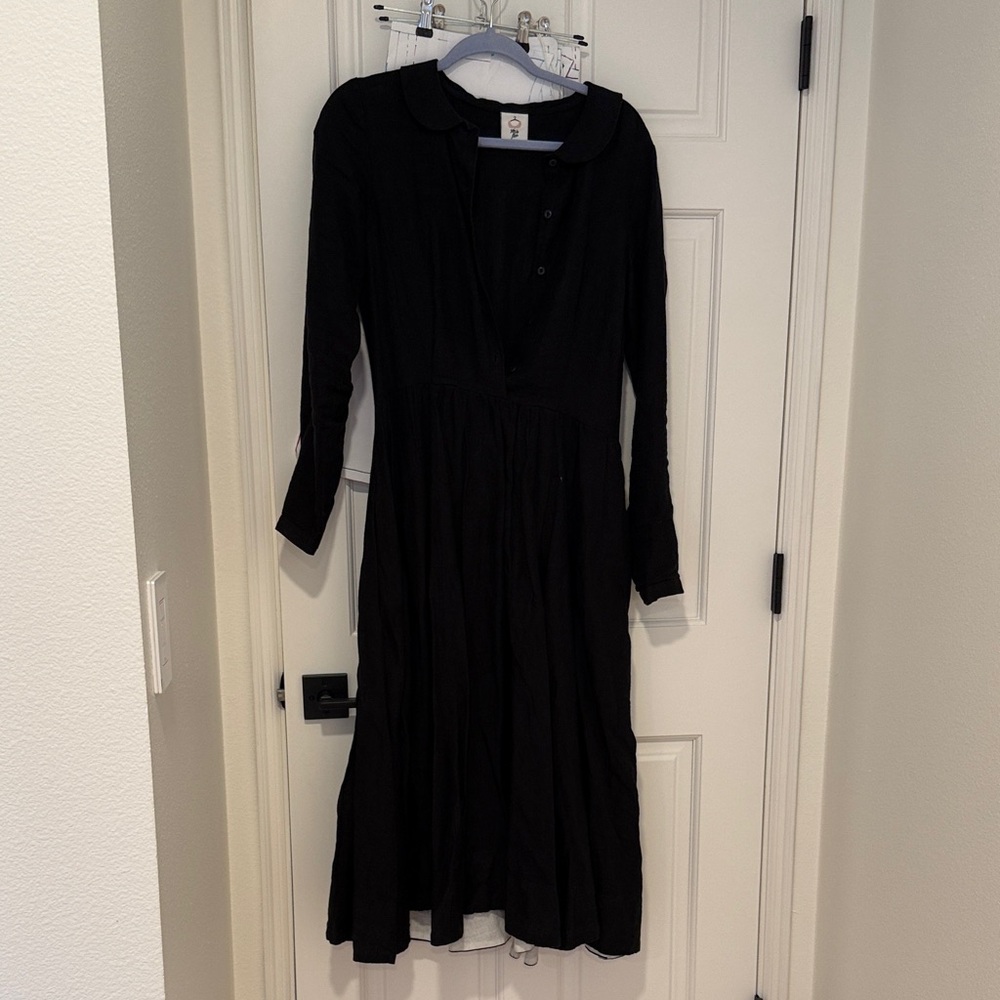 Son de flor classic dress in black, size S